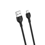 Кабель XO microUSB NB200 2.1A/1m Black