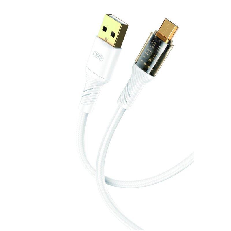 Кабель XO microUSB NB229 2.4A/1m White