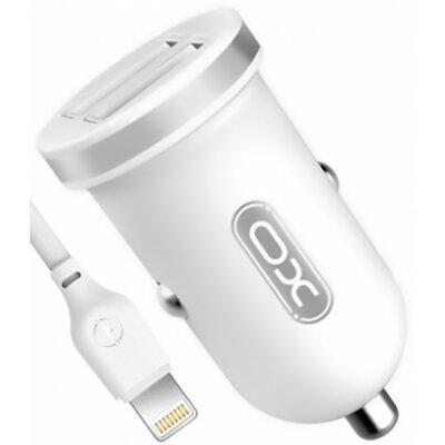 АЗП XO TZ08 2.1A/2 USB + lightning White