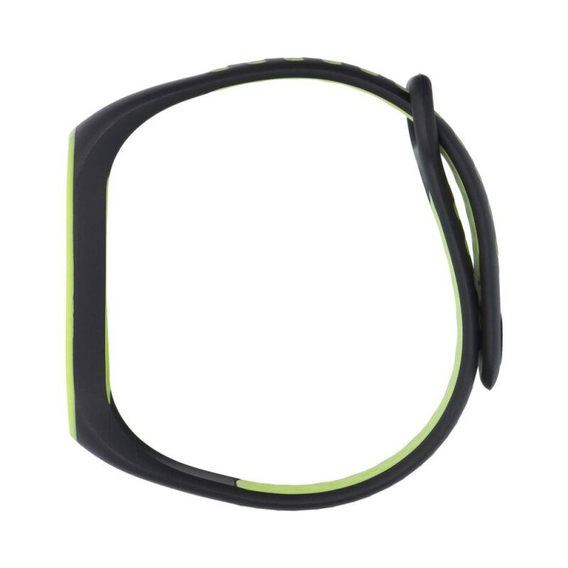 Ремінець силіконовий XOKO Sport для Xiaomi Mi Band 5/6/7 Black/Green