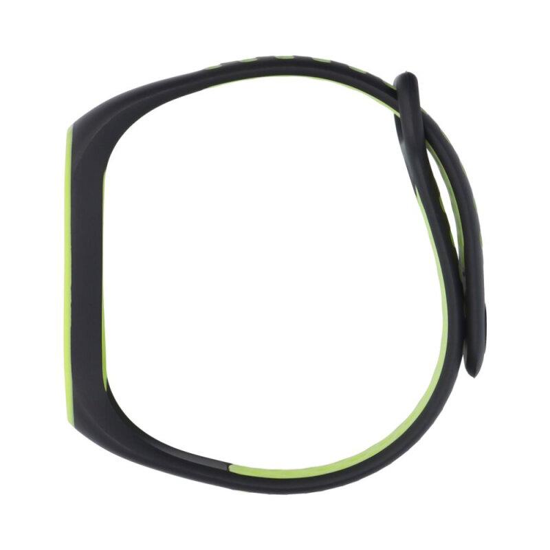 Набір 2 шт Ремінець силіконовий XOKO Sport для Xiaomi Mi Band 5/6/7 Black/Green + Mint - Зображення 9