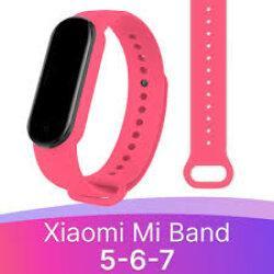 Ремінець силіконовий XOKO Sport для Xiaomi Mi Band 5/6/7 Bright Pink