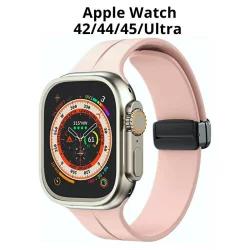 Ремінець ХОКО з магнітною пряжкою для Apple Watch 42/44/45/49 мм Pink