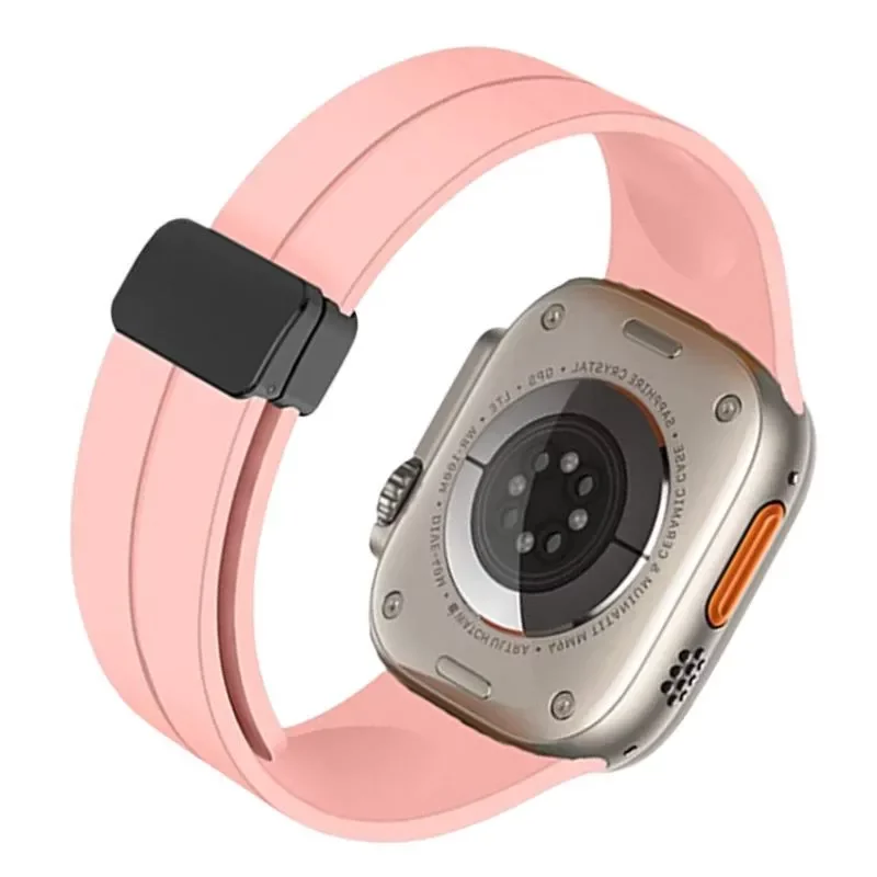 Ремінець ХОКО з магнітною пряжкою для Apple Watch 42/44/45/49 мм Pink