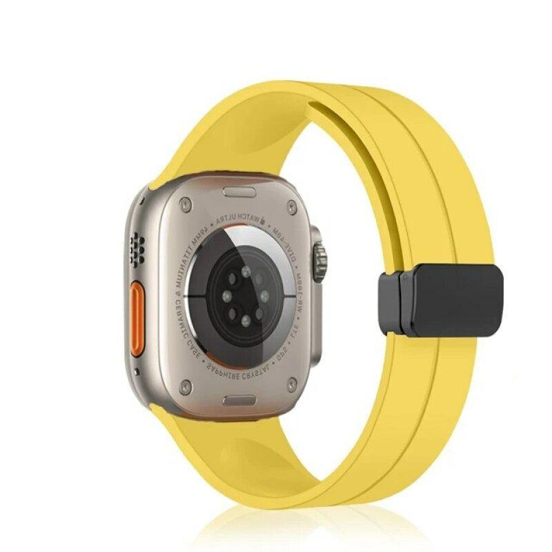 Ремінець ХОКО з магнітною пряжкою для Apple Watch 42/44/45/49 мм Yellow
