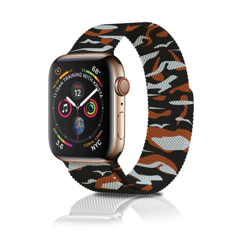 Ремінець XOKO Milanese для Apple Watch 38/40/41мм Khaki Orange