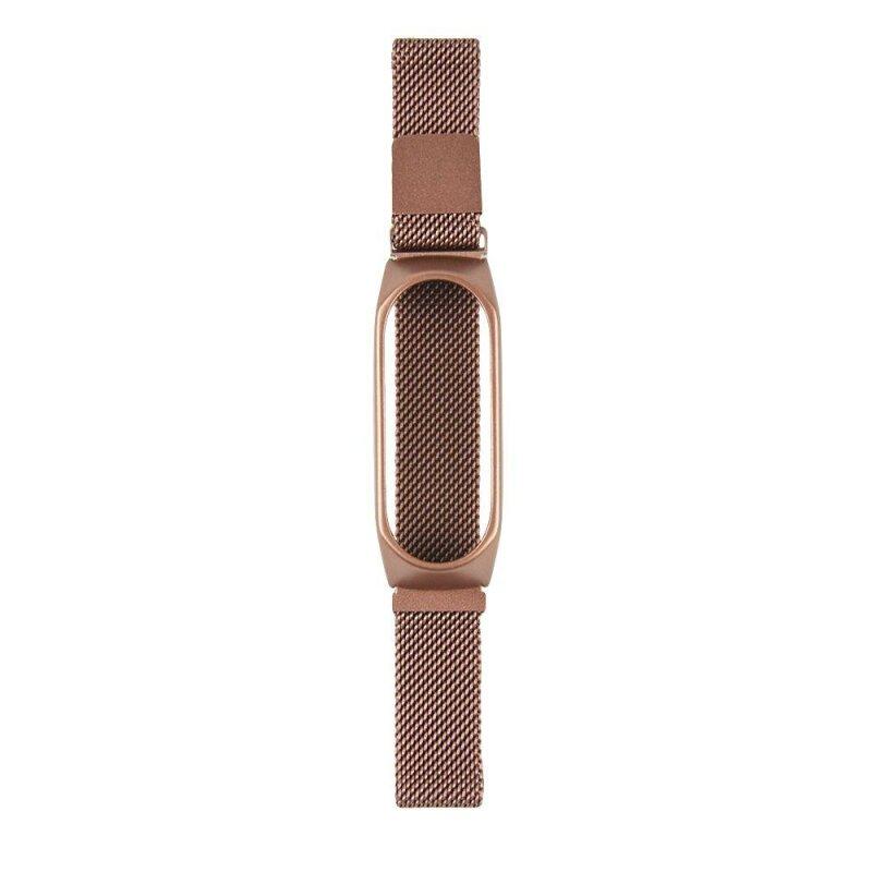 Ремінець XOKO для Xiaomi Mi Band 5/6/7 Milanese Rose Gold