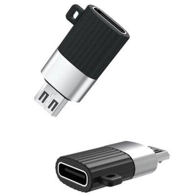 Перехідник XO NB149C Type-C to microUSB Black