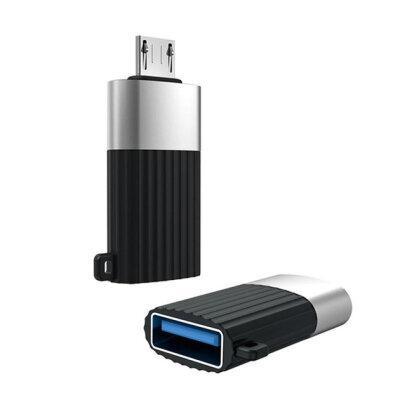 Перехідник XO NB149G USB 2.0 to microUSB Black