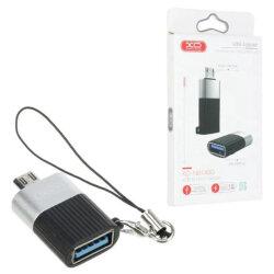 Перехідник XO NB149G USB 2.0 to microUSB Black