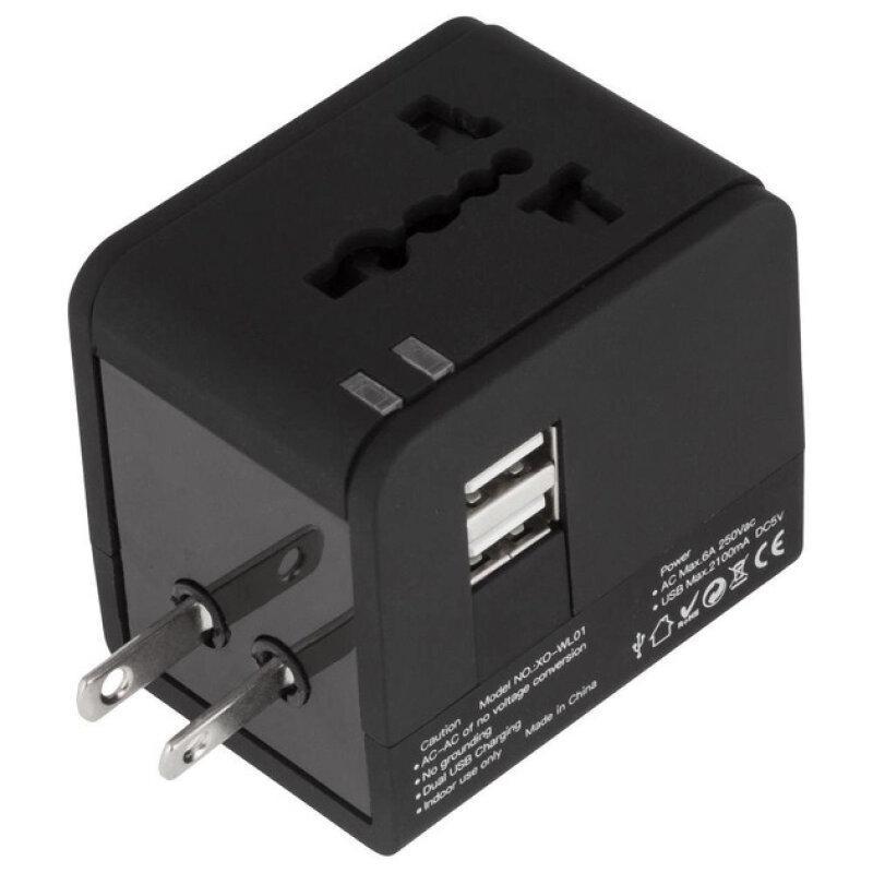 Мережевий фільтр Adapter XO WL-01 EU-US-UK Black