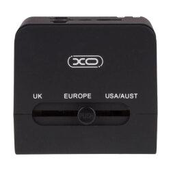 Мережевий фільтр Adapter XO WL-01 EU-US-UK Black