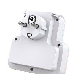 Мережевий фільтр Adapter XO WL-09 EU 2AC+2USB White