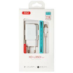 МЗП XO L35D (2USB 2.1 A) + Кабель Type-C White