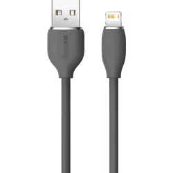 Кабель Baseus Jelly Liquid Silica Gel Fast Charging Data Cable USB to iP 2.4A 1.2 м Black (CAGD000001)