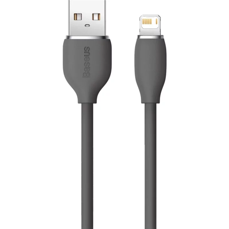 Кабель Baseus Jelly Liquid Silica Gel Fast Charging Data Cable USB to iP 2.4A 1.2 м Black (CAGD000001)