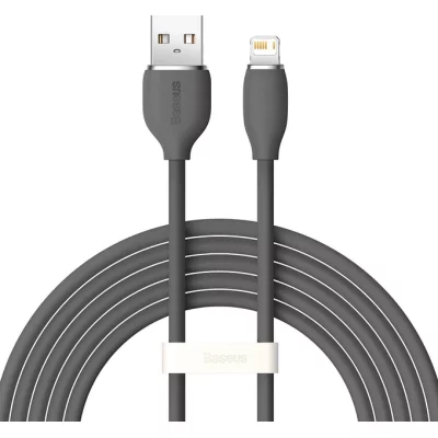 Кабель Baseus Jelly Liquid Silica Gel Fast Charging Data Cable USB to iP 2.4A 1.2 м Black (CAGD000001)