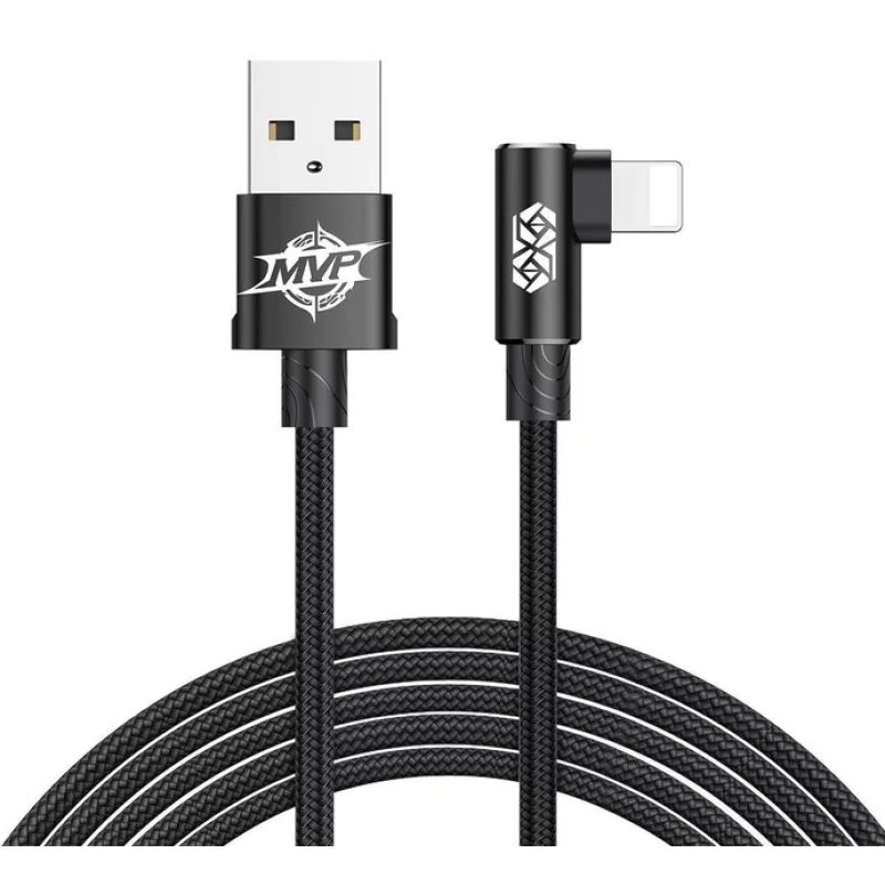 Кабель Baseus MVP Elbow Type Lightning USB 2 A 1 м Black (CALMVP-01)