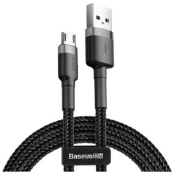 Кабель Baseus Cafule Cable USB for Micro 1.5A 2.0 м Grey/Black (CAMKLF-CG1)