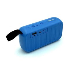 Портативна Bluetooth колонка DENMEN DR08 Blue, AUX, Micro-SD card, USB