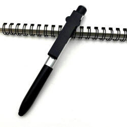 Стилус-ручка тримач XOKO для ємкісних екранів ST-100 LED-ліхтар Чорна
