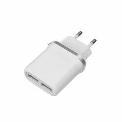 МЗП XO L52 2.1A/2USB + MicroUSB White