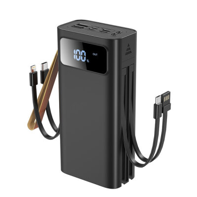 Повербанк Powerbank XO PR142 30000mAh + кабель 3в1 |USB/ Micro /Lightning / Type-C