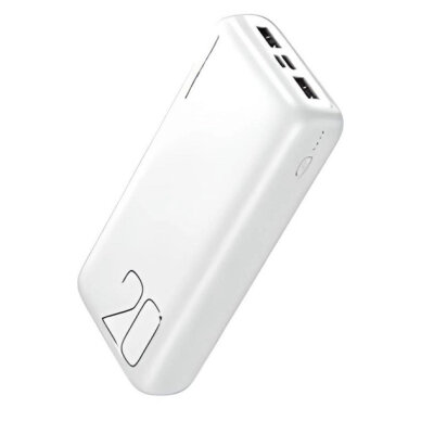 Універсальна мобільна батарея XO Power Bank 20000mAh PR183 Light Display White