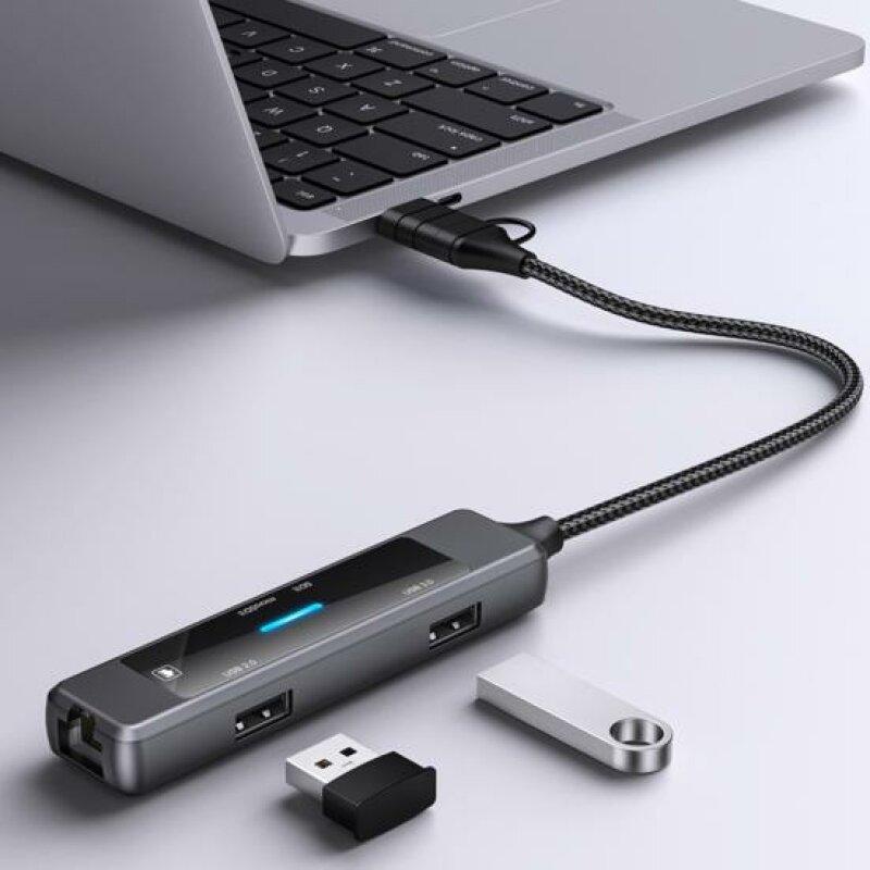 USB-Type-C хаб адаптер  XOKO AC-350 - Зображення 3