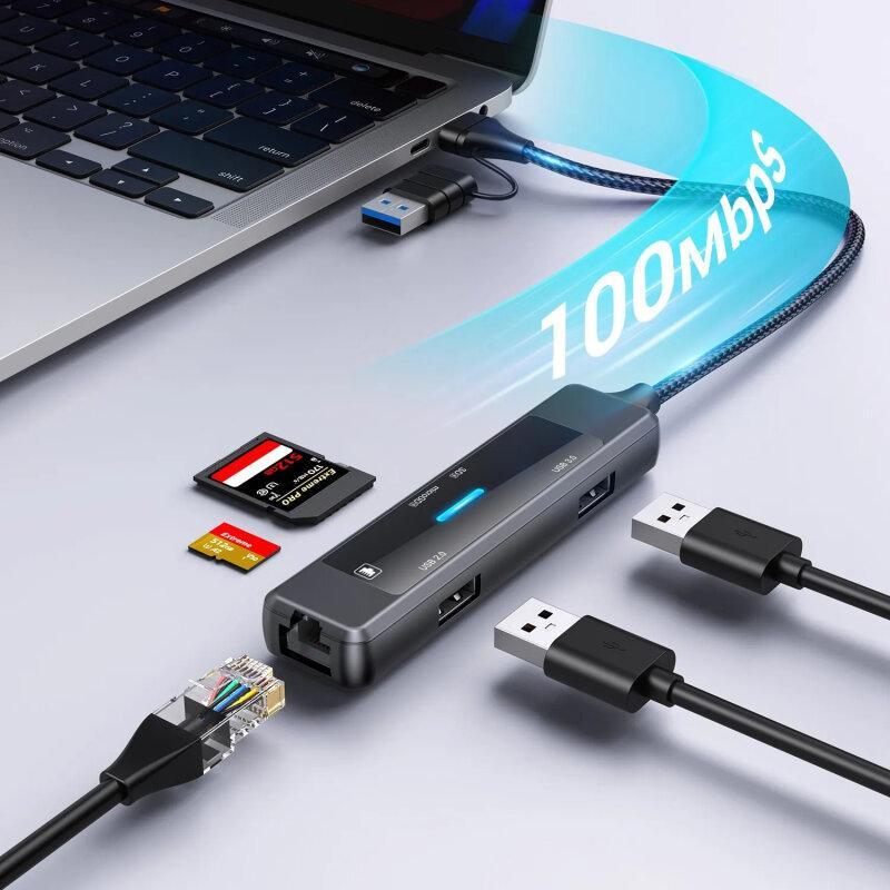 USB-Type-C хаб адаптер  XOKO AC-350 - Зображення 9