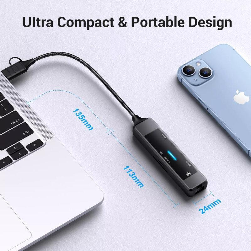 USB-Type-C хаб адаптер  XOKO AC-350 - Зображення 5