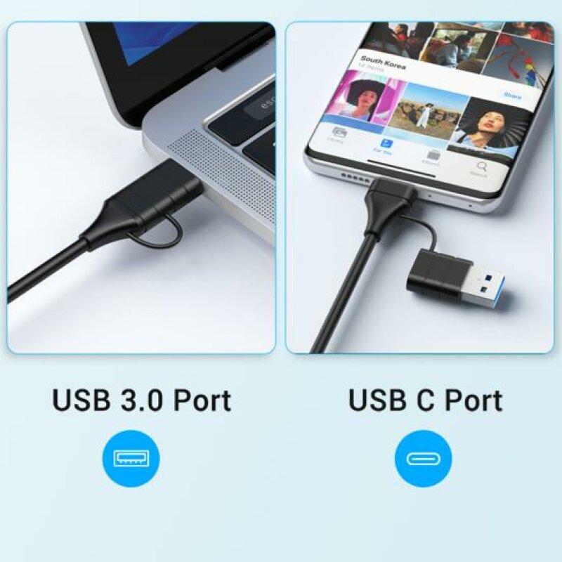 USB-Type-C хаб адаптер  XOKO AC-350 - Зображення 4