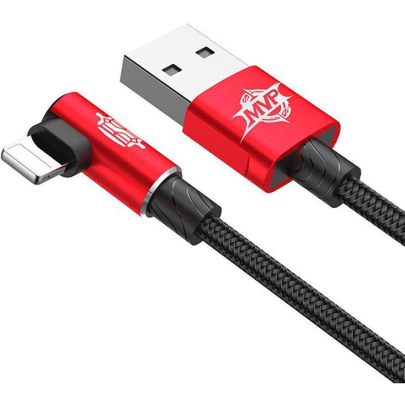 Кабель Baseus MVP Elbow Type Cable USB for IP 2 A 1 m Red (CALMVP-09) - Зображення 4