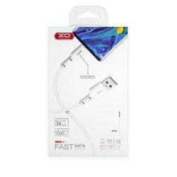 Кабель XO NB112 3A Fast Charging USB Cable Lightning 1 м White