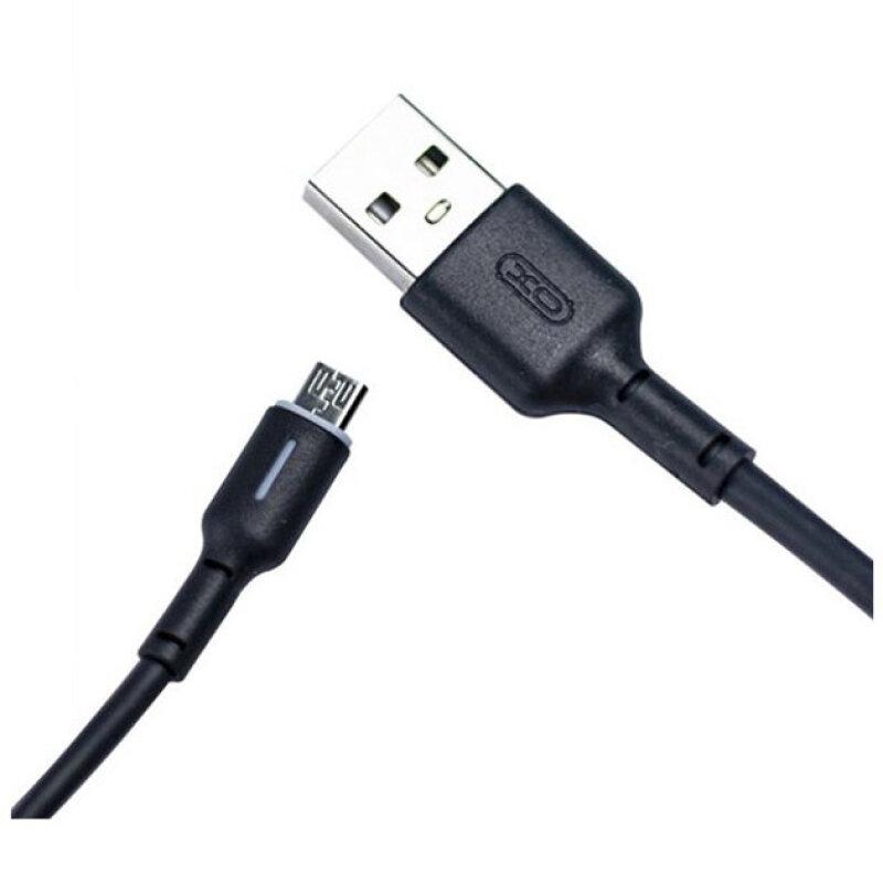 Кабель XO NB112 3A Fast Charging USB Cable Micro 1 м Black - Зображення 3