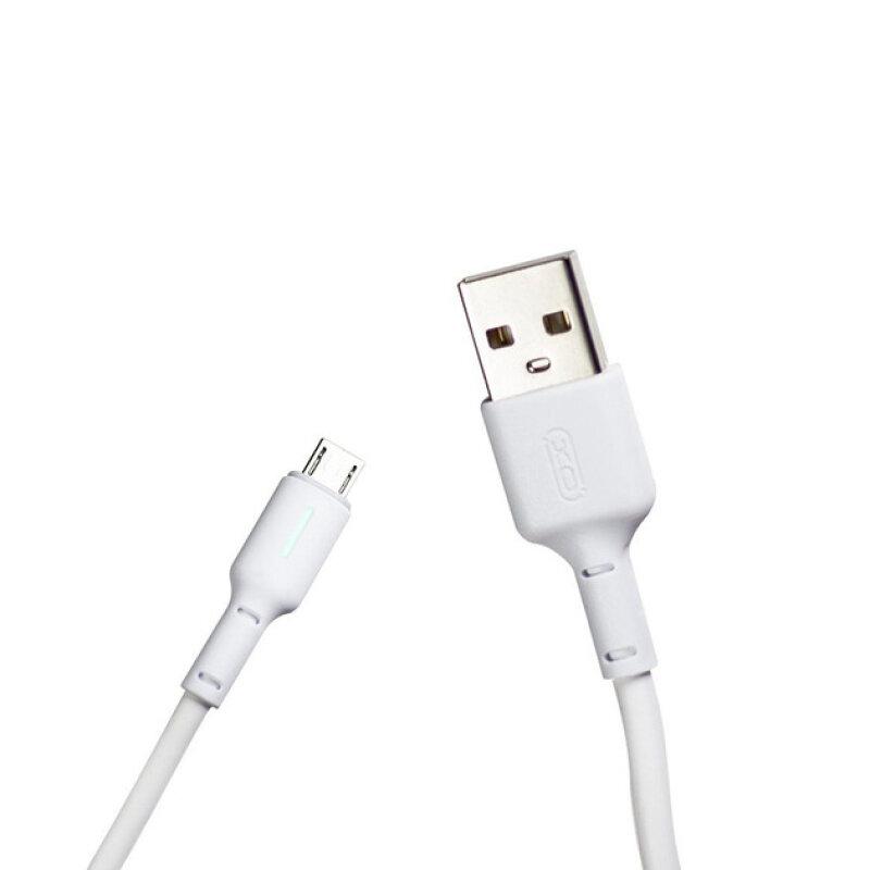 Кабель XO NB112 3A Fast Charging USB Cable Micro 1 м White - Зображення 2