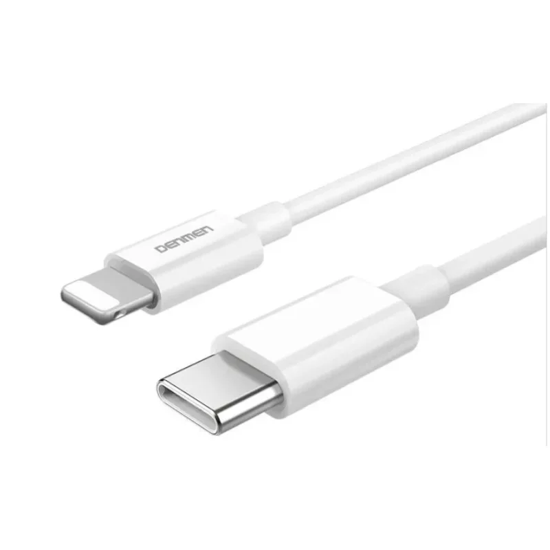 Мережевий зарядний пристрій Denman DC06 20W 3.6A USB-C білий з кабелем Type-C - Lightning