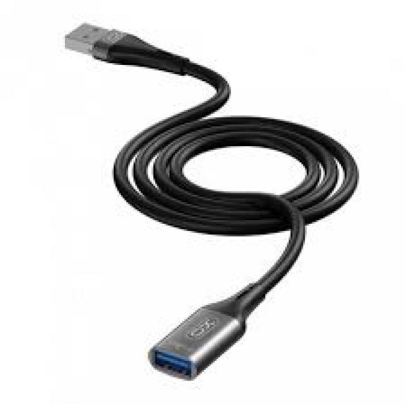 Подовжувач Кабель XO NB219 USB to USB 2m Black