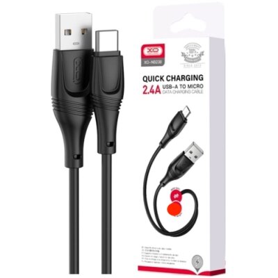 Кабель XO NB238 USB - Type-C 3 метра 2.1А Black