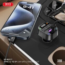 FM Transmitter BCC17 Smart Bluetooth MP3 A+C Dual Port PD30W Car Charger