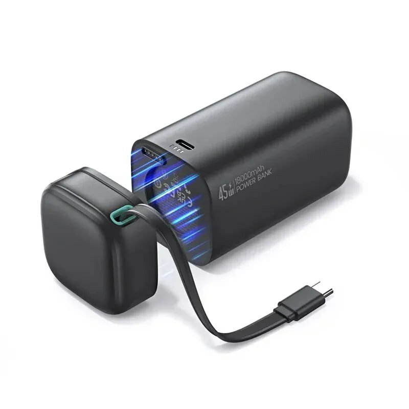 Універсальна мобільна батарея USAMS US-CD216 18000 mAh/ Power Bank USAMS US-CD216 18000 mAh 45W - Зображення 2