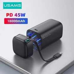 Універсальна мобільна батарея USAMS US-CD216 18000 mAh/ Power Bank USAMS US-CD216 18000 mAh 45W