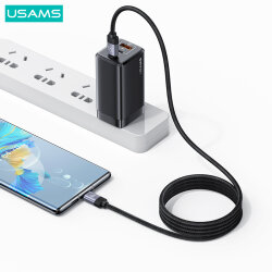 USB кабелем Usams US-SJ704 Type-C - Type-C/USB cable Usams US-SJ704 Type-C - Type-C 60W