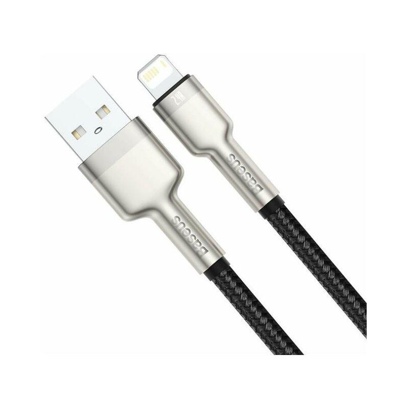 Кабель Baseus Cafule Metal Type-C to Lightning PD 20W 1 м Black (CATLJK-A01) - Зображення 4