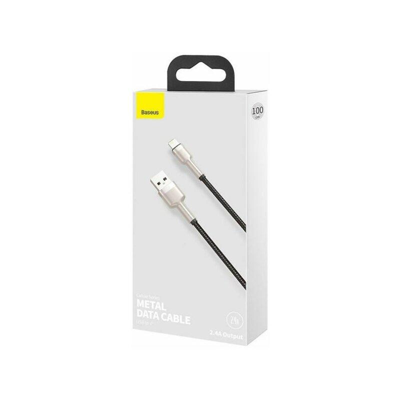 Кабель Baseus Cafule Metal Type-C to Lightning PD 20W 1 м Black (CATLJK-A01) - Зображення 2