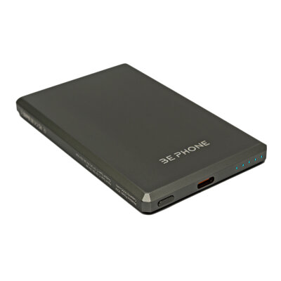 Універсальна мобільна батарея BePhone K5 5000 mAh MagSafe Grey 15W