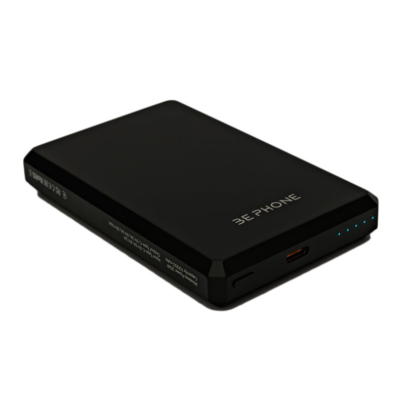 Універсальна мобільна батарея BePhone K6 10000 mAh MagSafe Black 20W