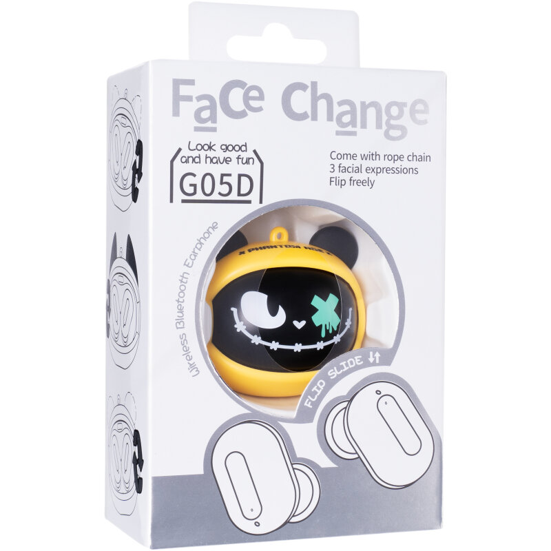 Навушники XOKO G05-face changing TWS Yellow-Black - Зображення 18