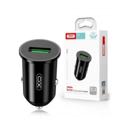 Автомобільний зарядний пристрій XO QC 3.0 CC35 18W/1USB Black