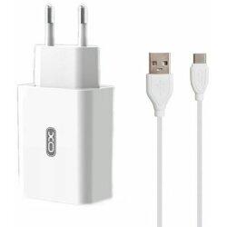 Мережевий зарядний пристрій XO QC 3.0 L36 18W/1USB + Type-C White